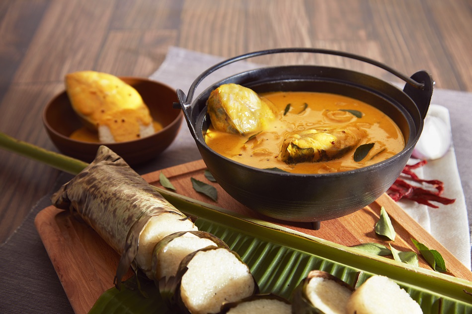 Lemang with Creamy Fish Mango Curry