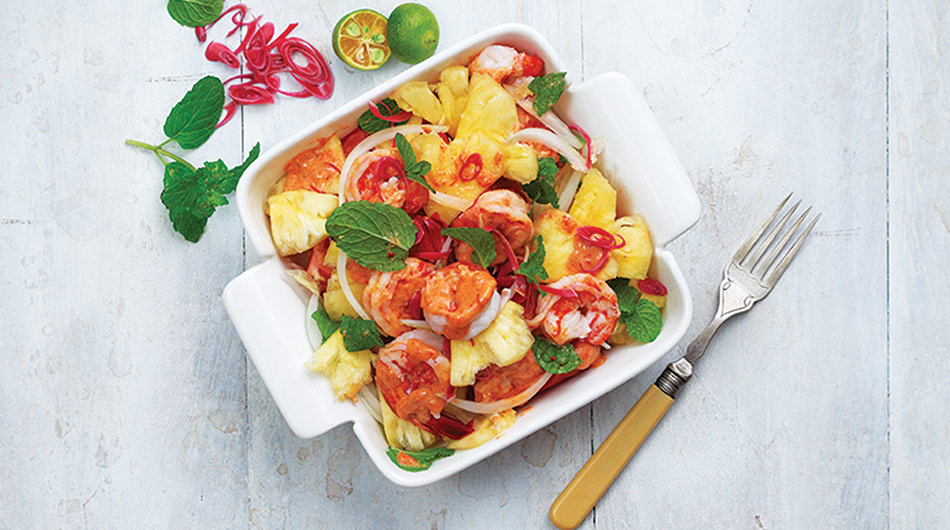 Prawn and Pineapple Kerabu