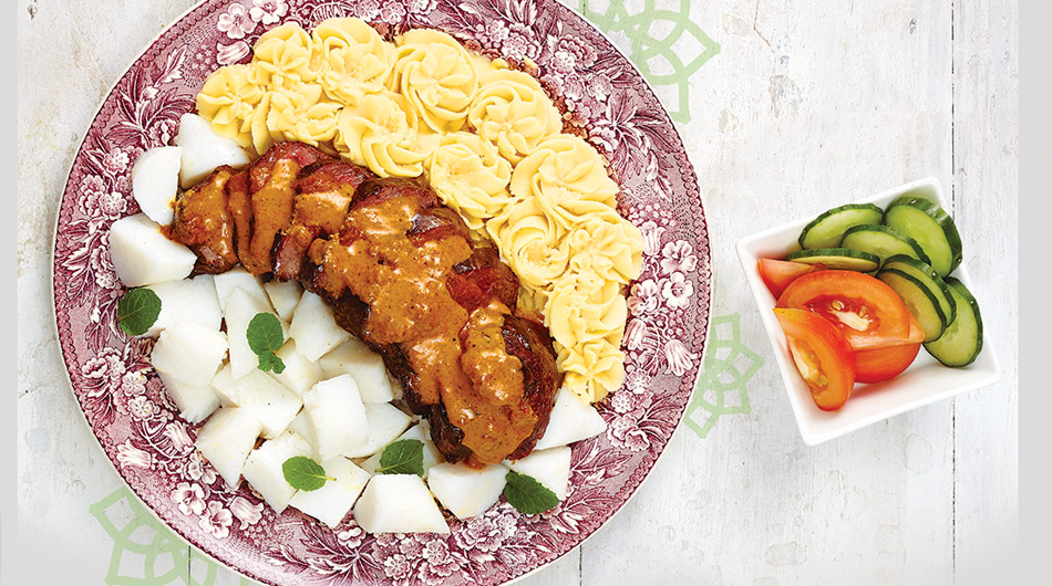 Beef Rendang with Mashed Potatoes