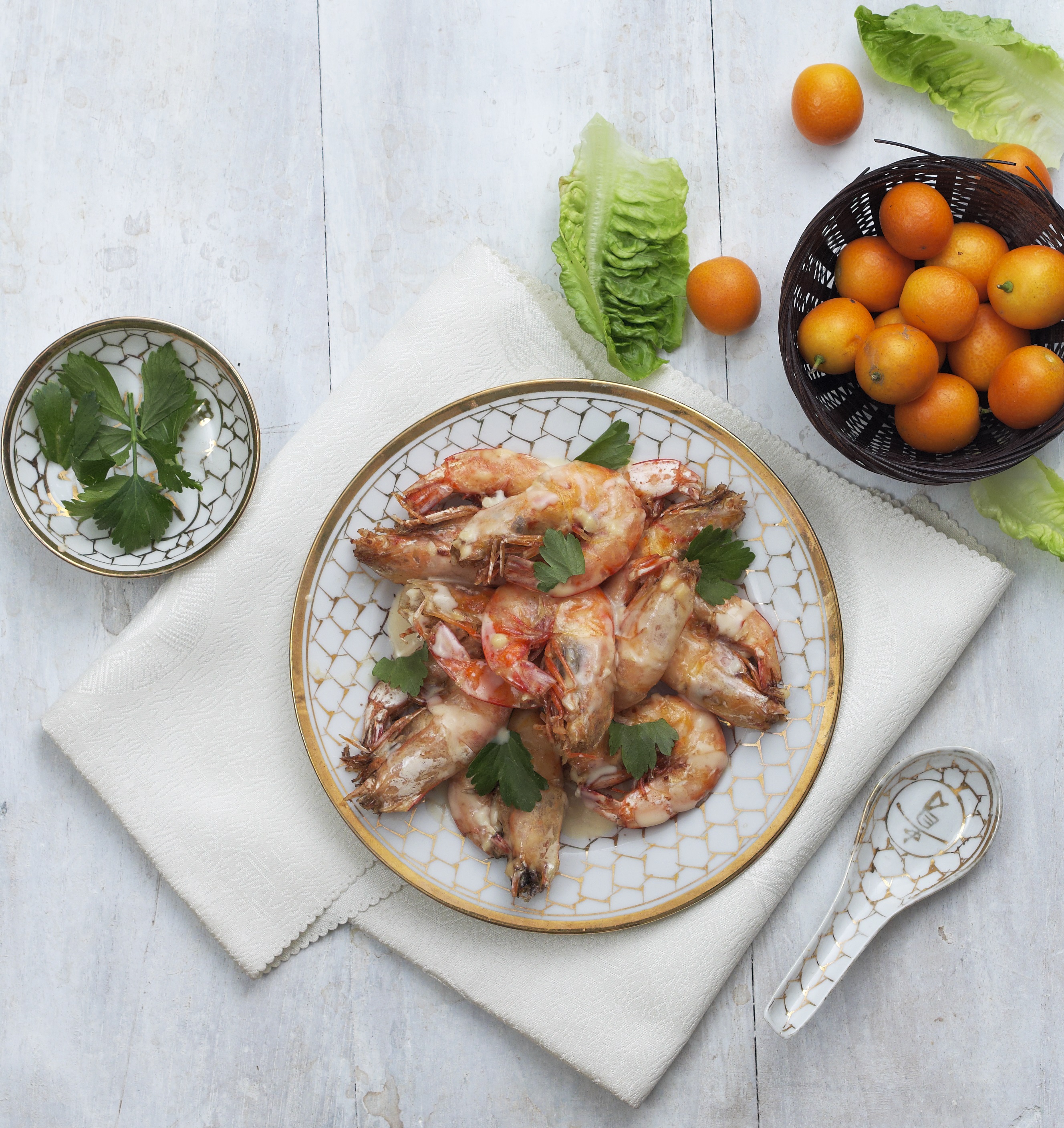 Fried Prawns in Creamy Butter Sauce