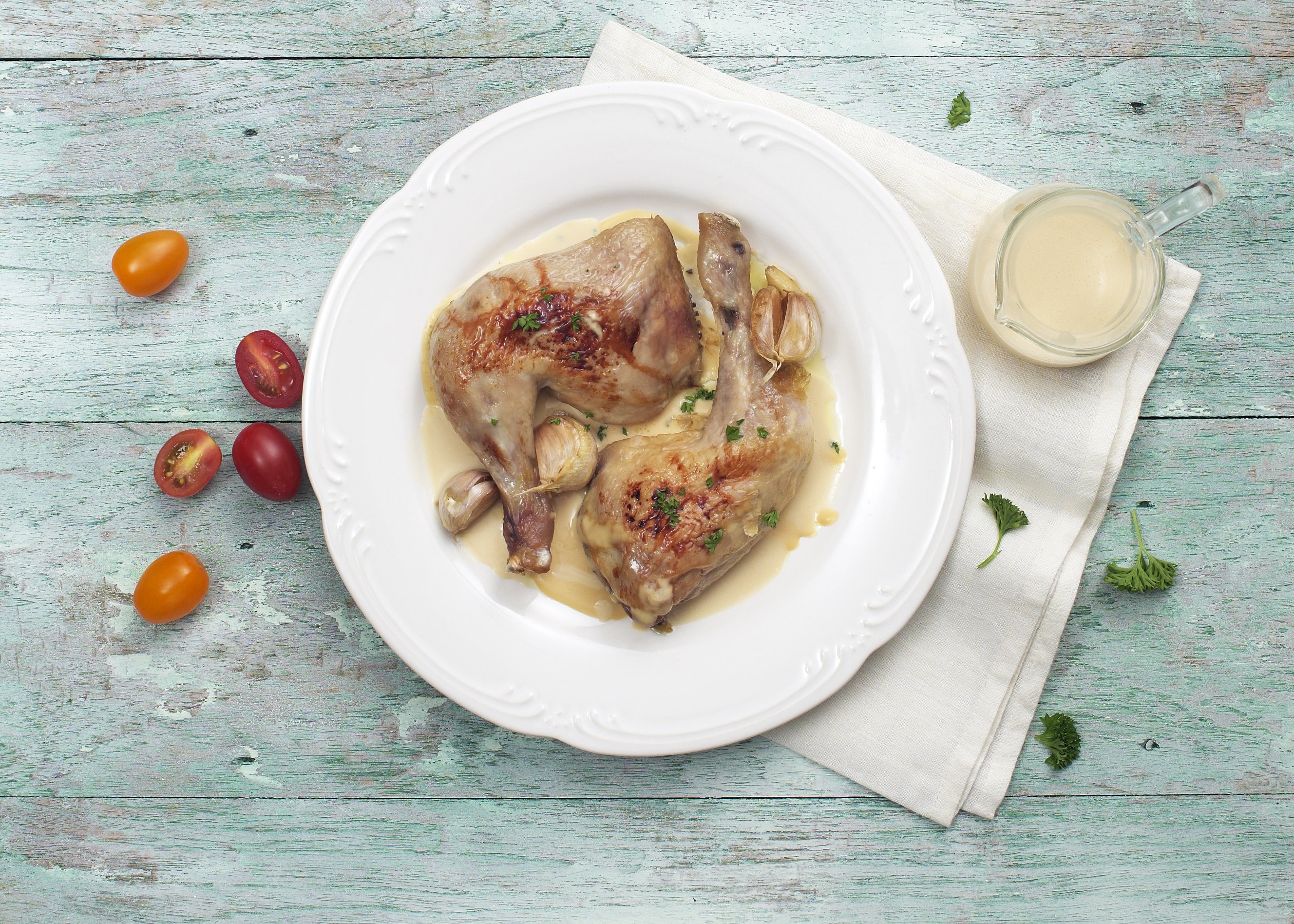 Peha Ayam Panggang dengan Bawang Putih