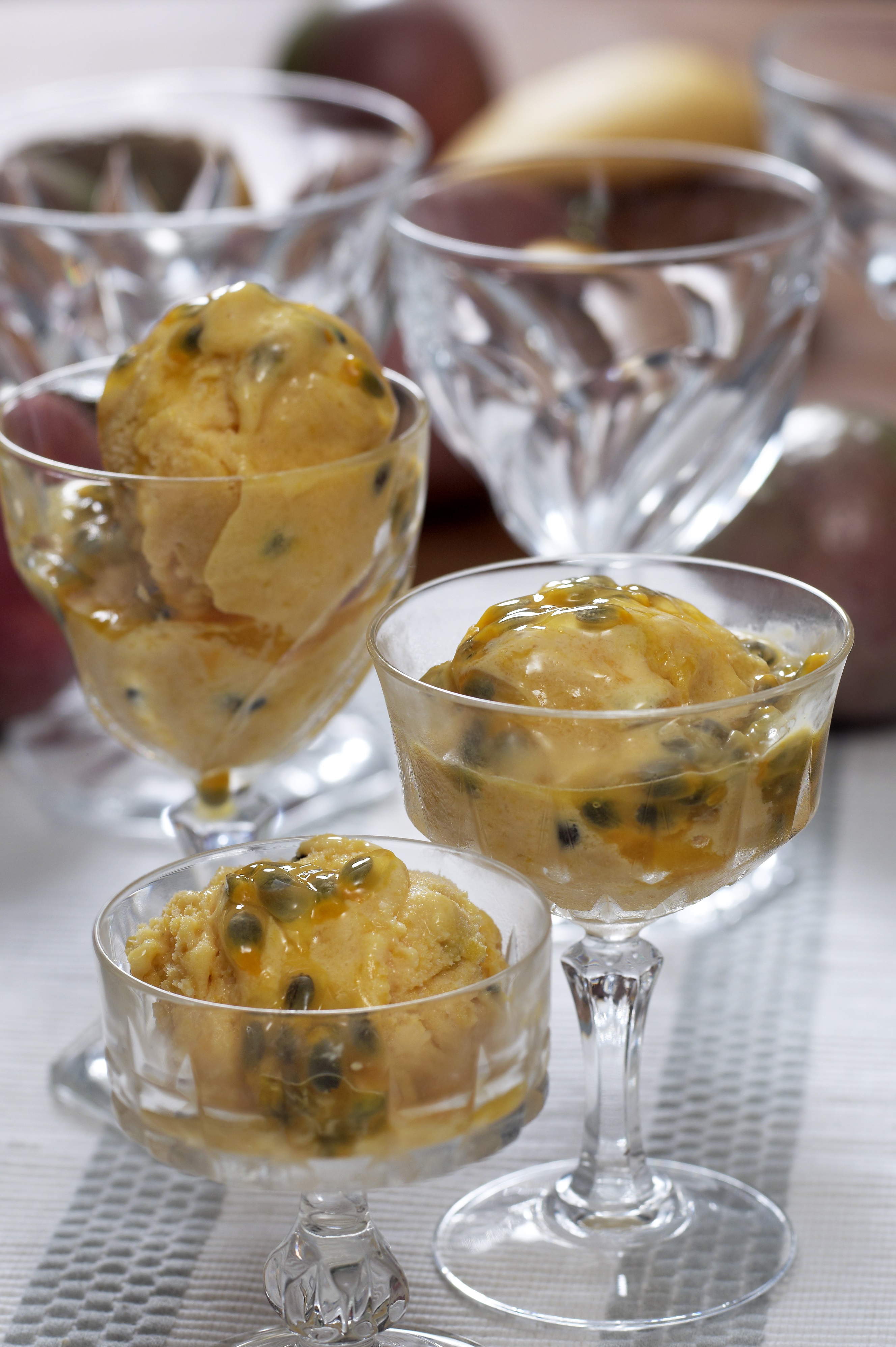 Mango and Passion Fruit Kulfi Ice Cream