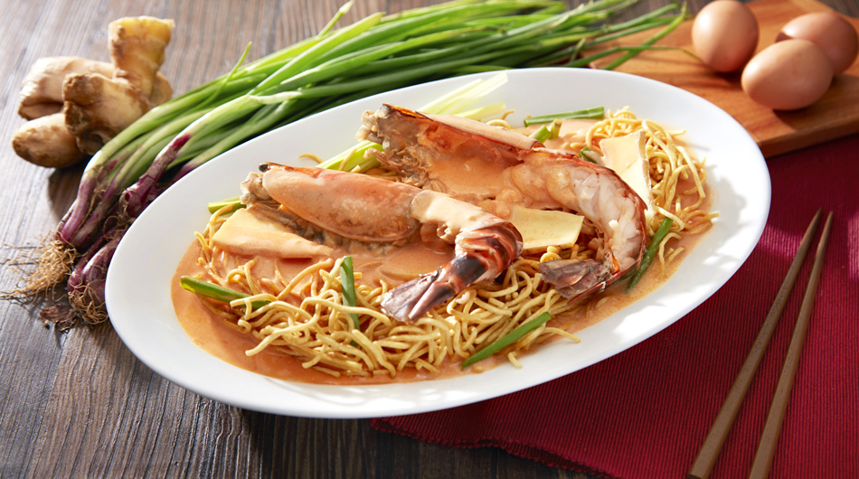Mi Imperial ‘Sang Har’ dengan Sos ‘Bisque’ Udang