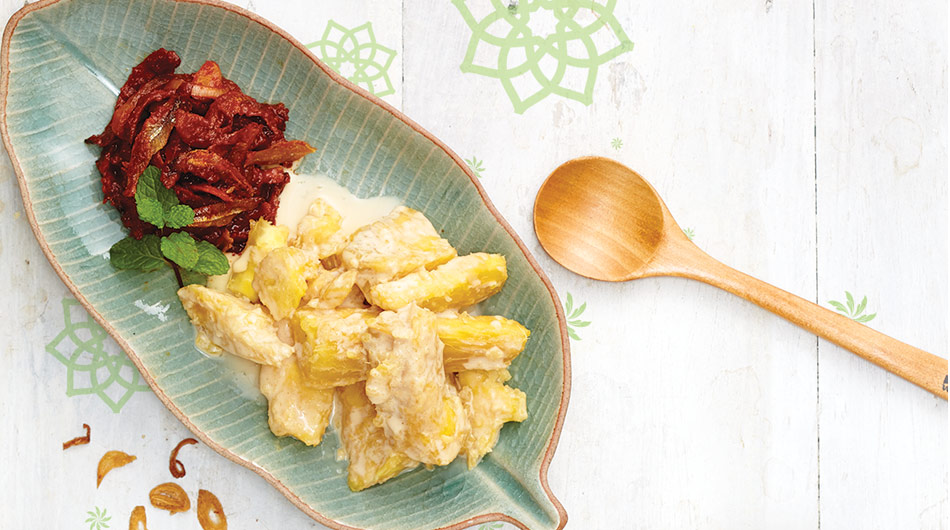 Ubi Kayu dengan Sambal Ikan Bilis