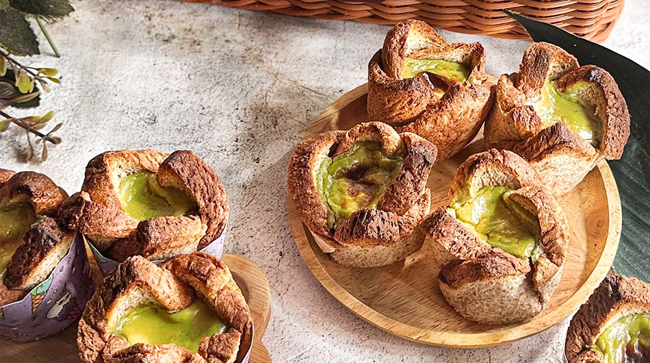 Roti Bakar Pandan Berkeju Ala MARIGOLD