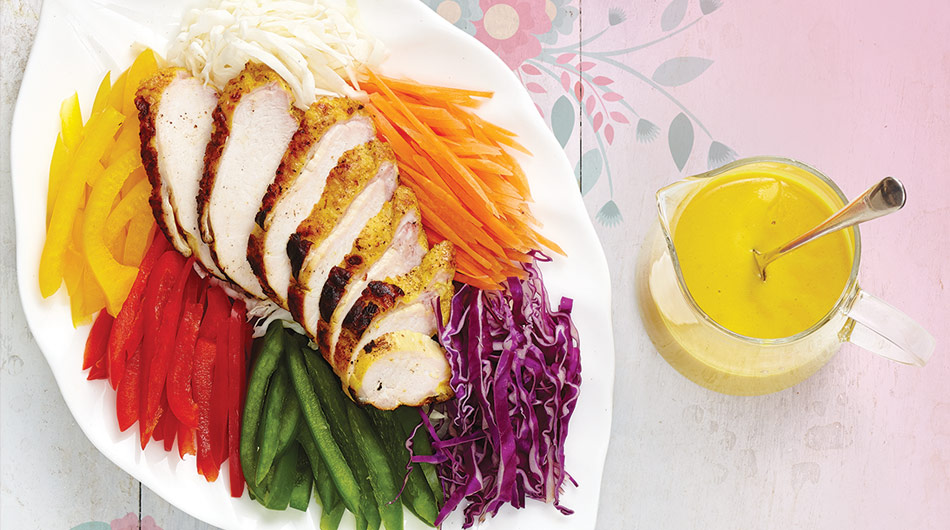 Rainbow Chicken Salad